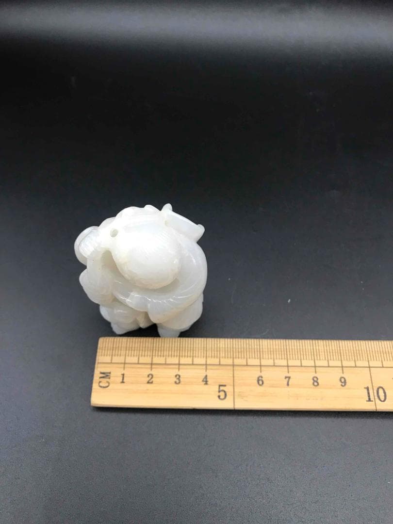 清乾隆時代 和田玉 童子佩 純和田玉彫り 古玉石 白玉 時代物 賞