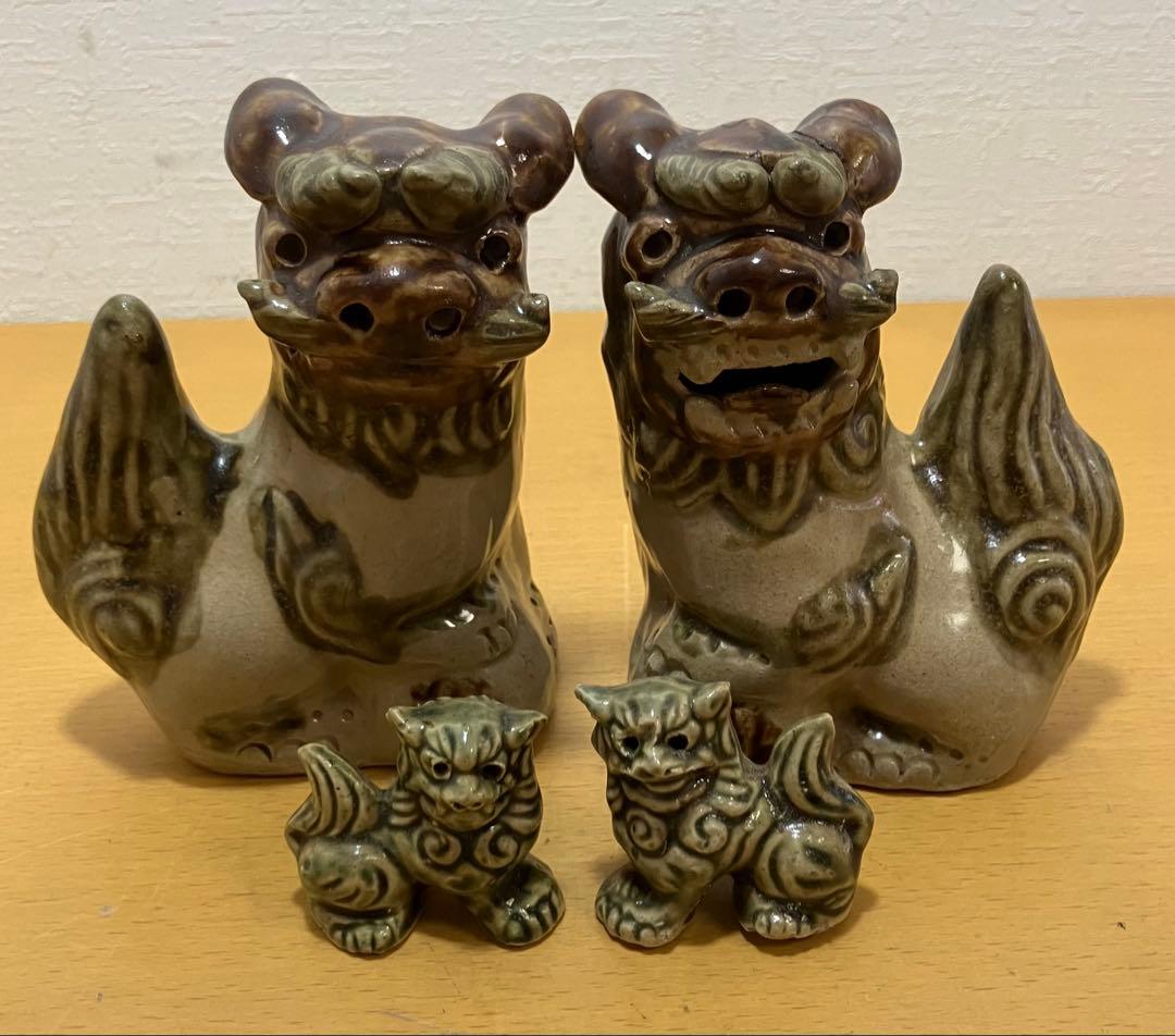 横山豊介作 飾香炉 唐獅子 九谷焼 共箱 C458 NT5