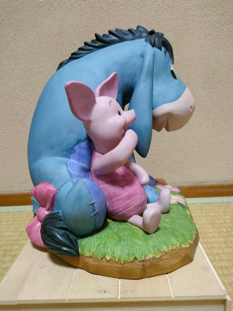 レア　スタチュー　ディズニー　ピグレット＆イーヨー　加藤工芸　置物　インテリア