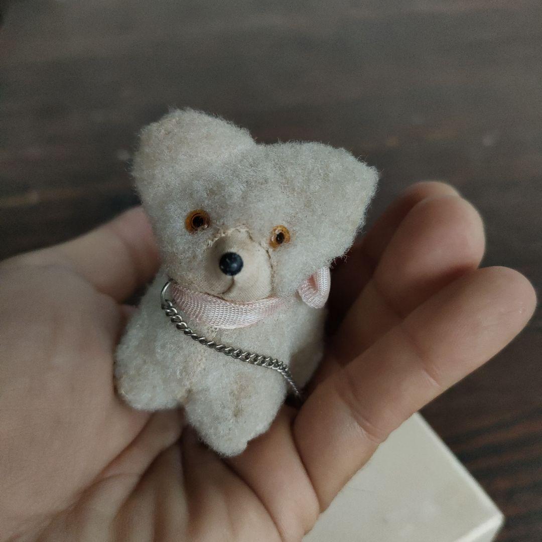 旧家蔵出し初出し品 日本製シュタイフに似ているクマ 6cm 犬 イヌ