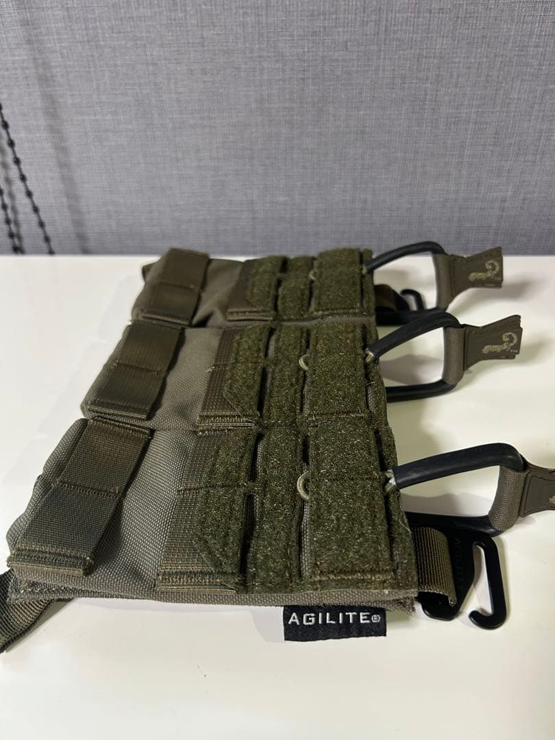 AGILITE】 トリプルマガジンポーチパネル レンジャーグリーン プラ