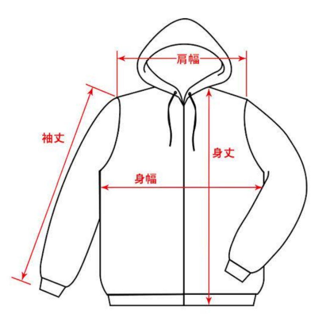 【黒刺繍オールブラック】ブラックアイパッチ　取扱注意　スウェット パーカー　L