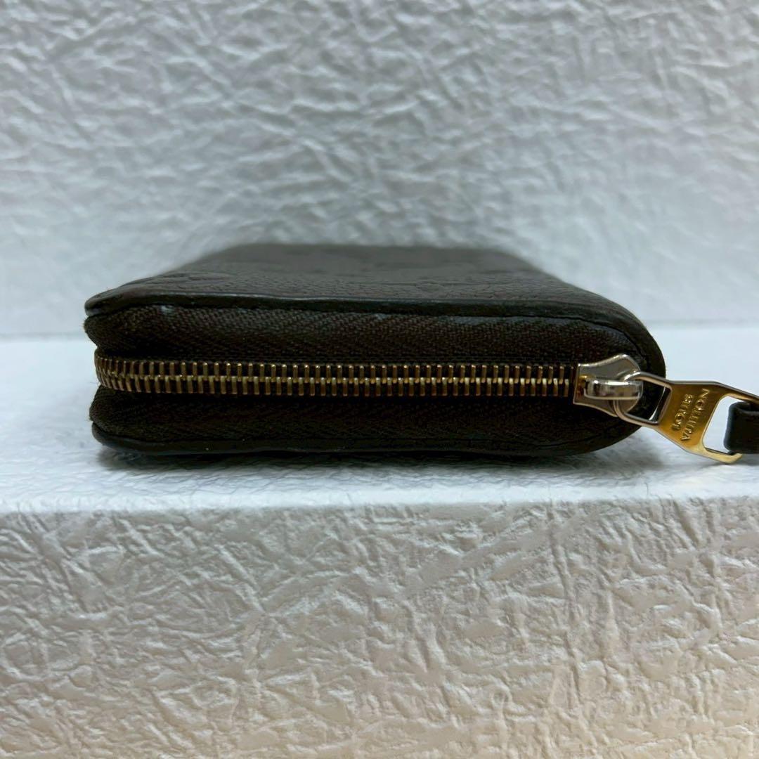 【極美品】ルイヴィトン　ジッピー　パース　アンプラント　ダークブラウン