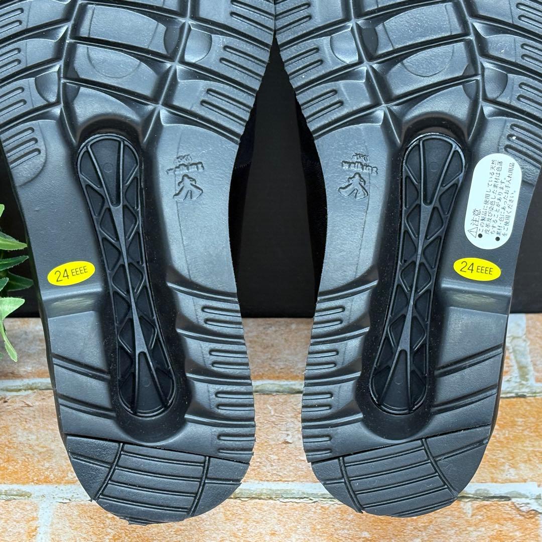 未使用✨pedala ペダラ レザースリッポン 24 ローファー ブラック 本革