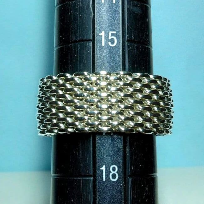 ティファニーサマセットリング 17号～18号　新品仕上げ　ほぼ無傷未使用に近い