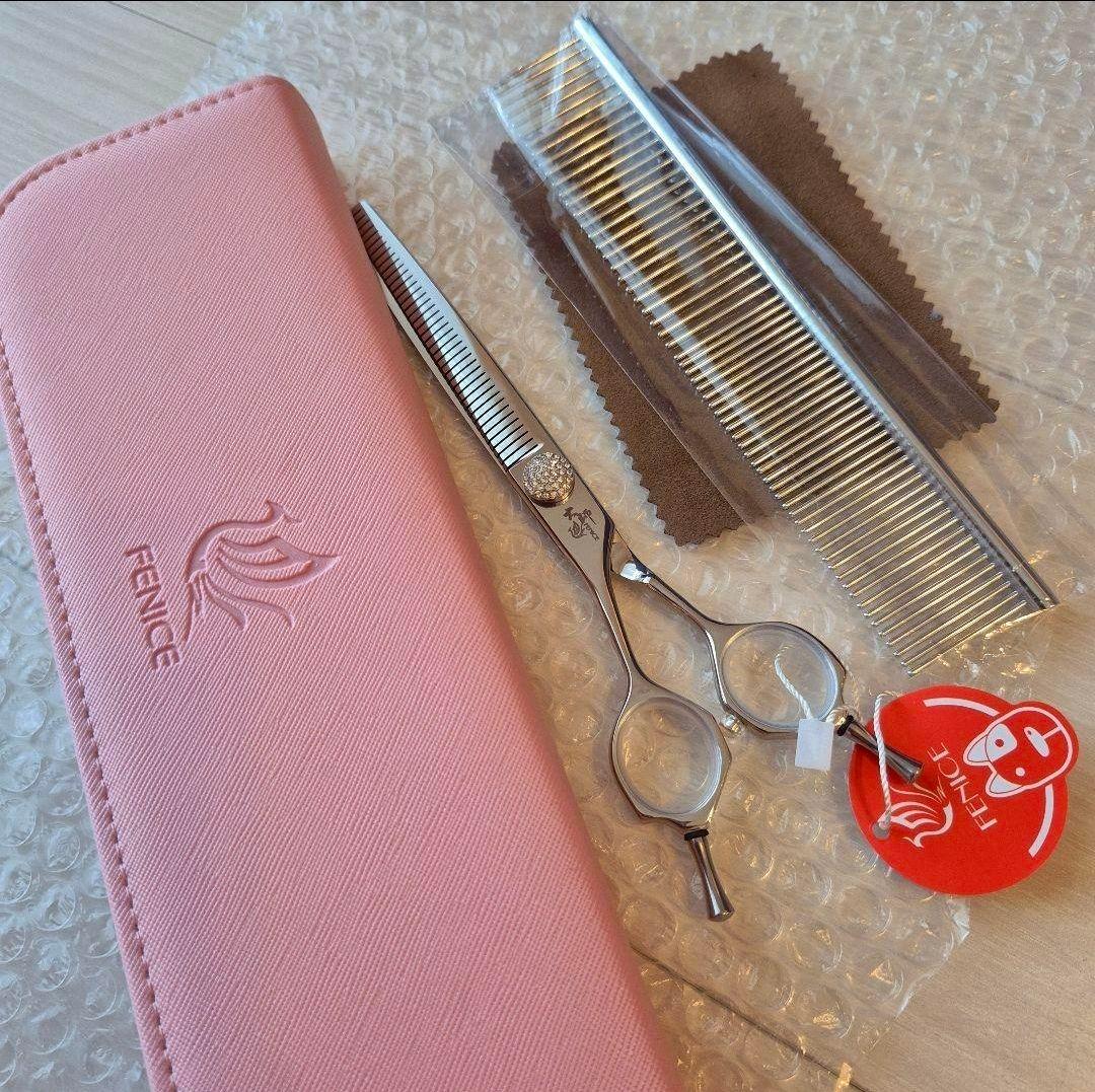 新品☆フェニーチェ 左利き用 セニングシザー 7インチ カット率50%