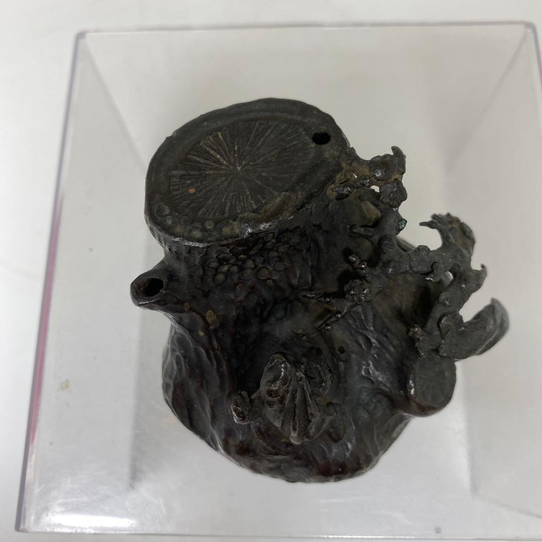 古銅 木に蛙 水滴 115g タエカ 東さ7-1124☆2F