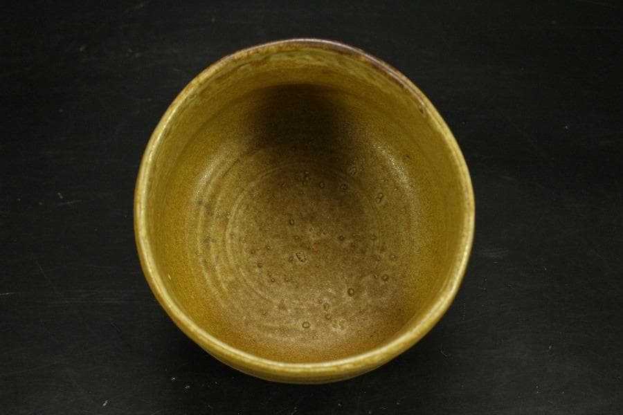 茶道具 伊奈長三造 筒茶碗 共箱 時代 美品(A514)