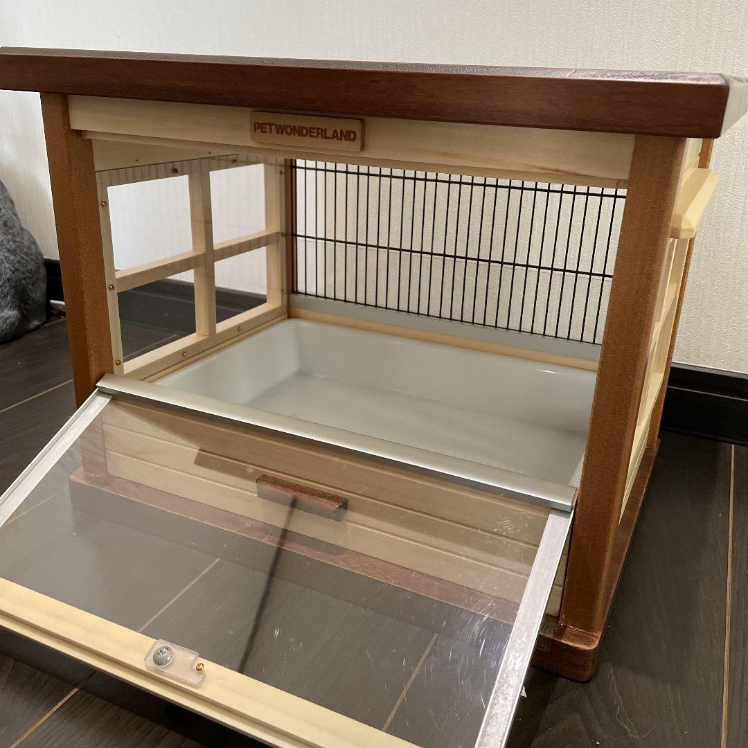 匿名配送】ハムスター ケージ 木製 ウッド調 ゲージ おしゃれ - メルカリ