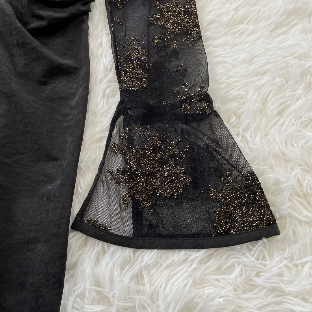 【美品】Ameri FLOWER LACE DRESS インナーキャミ欠品 M