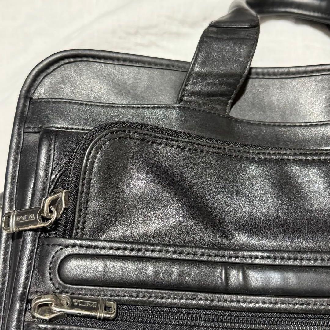 ◎良品　TUMI 96130D4 レザー ビジネスバッグ ブラック