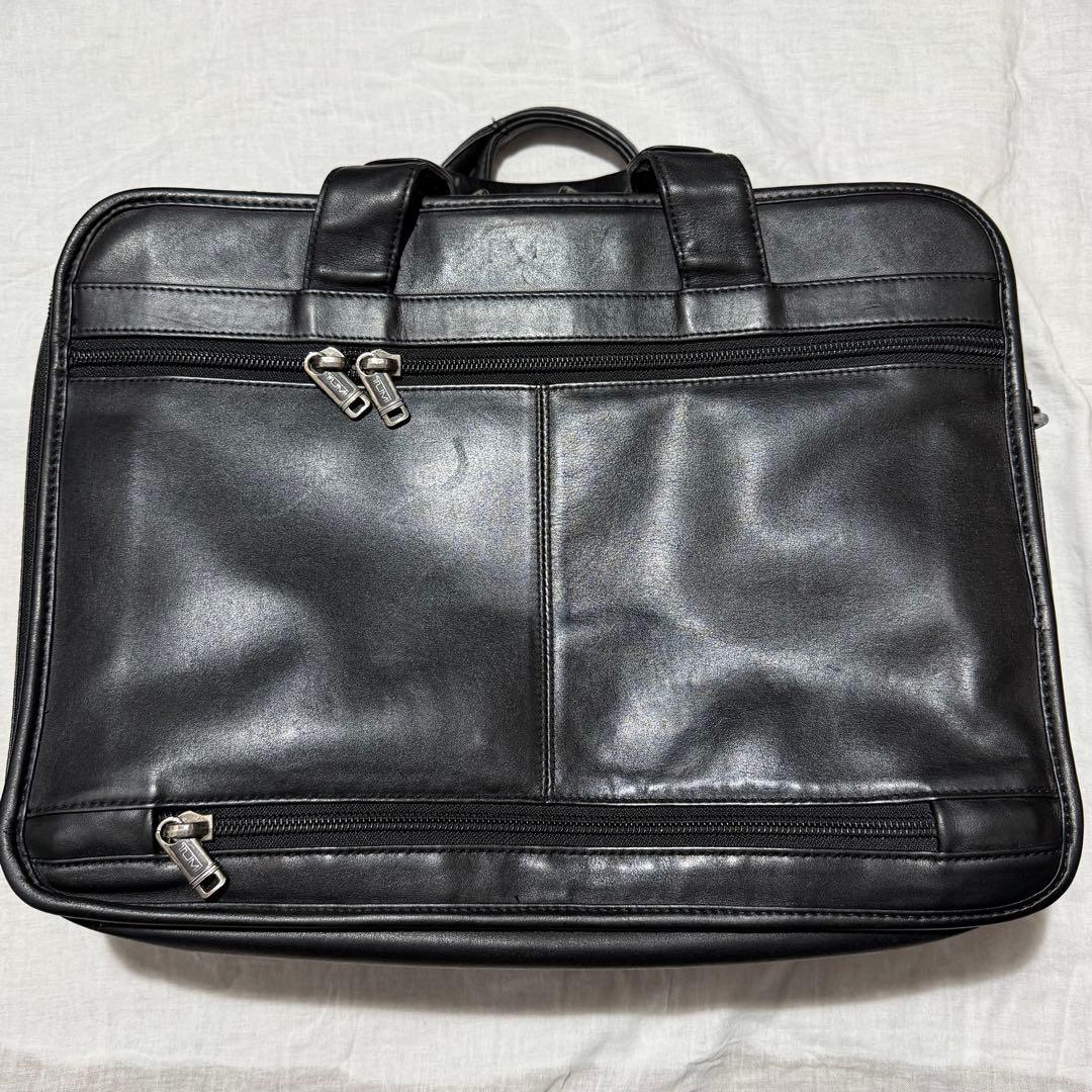 ◎良品　TUMI 96130D4 レザー ビジネスバッグ ブラック