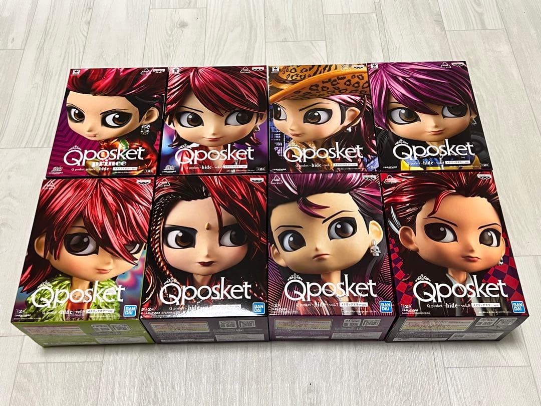 hide Qposket vol.1~8 メタリックカラーver おまけ付き Amazon | Q