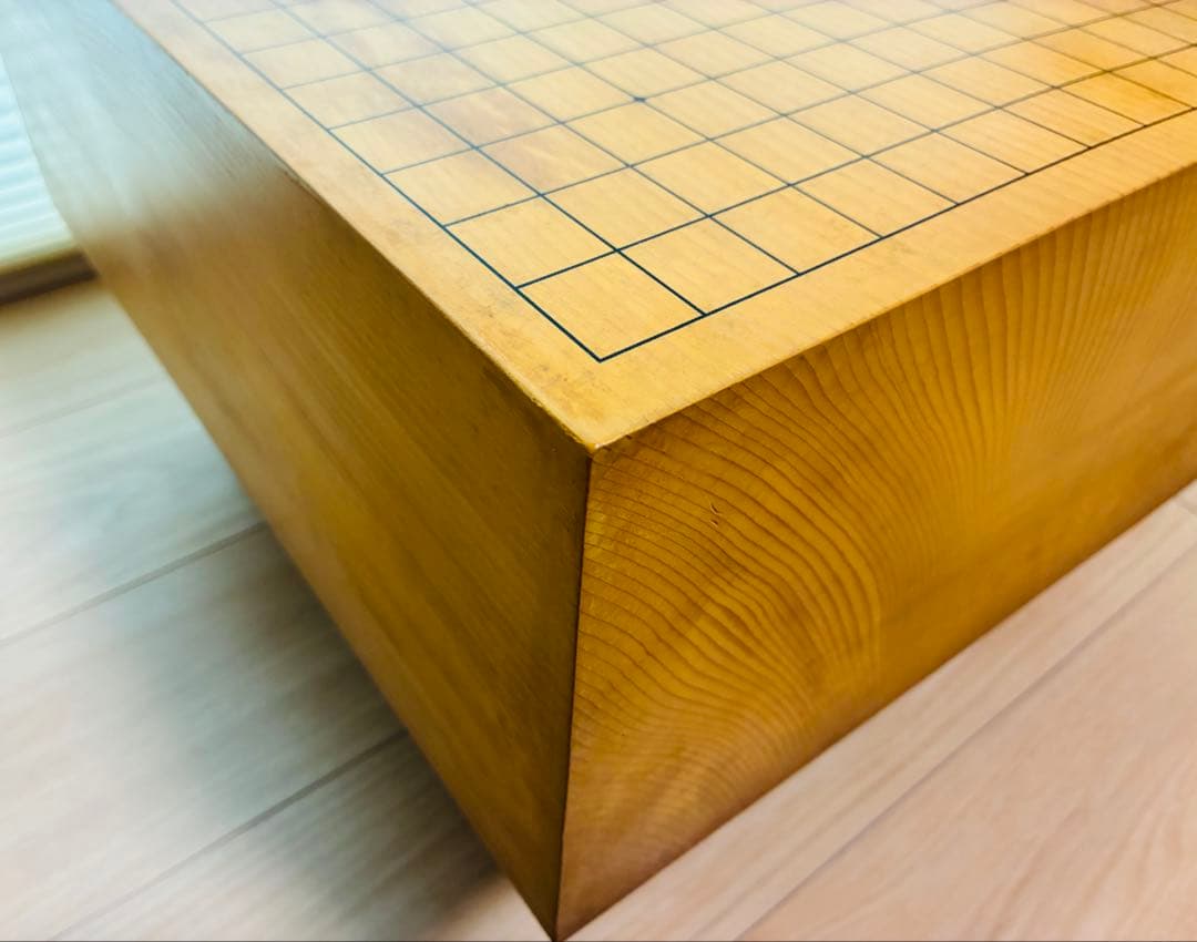 天然木製囲碁盤セット【脚付・へそ有・カバー付】