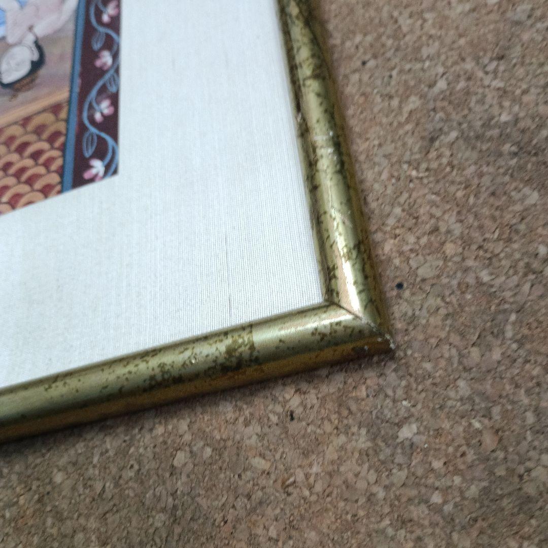 4446)タイの寺院画・宗教画？？？ 水彩系の直筆 詳細不明 美術品