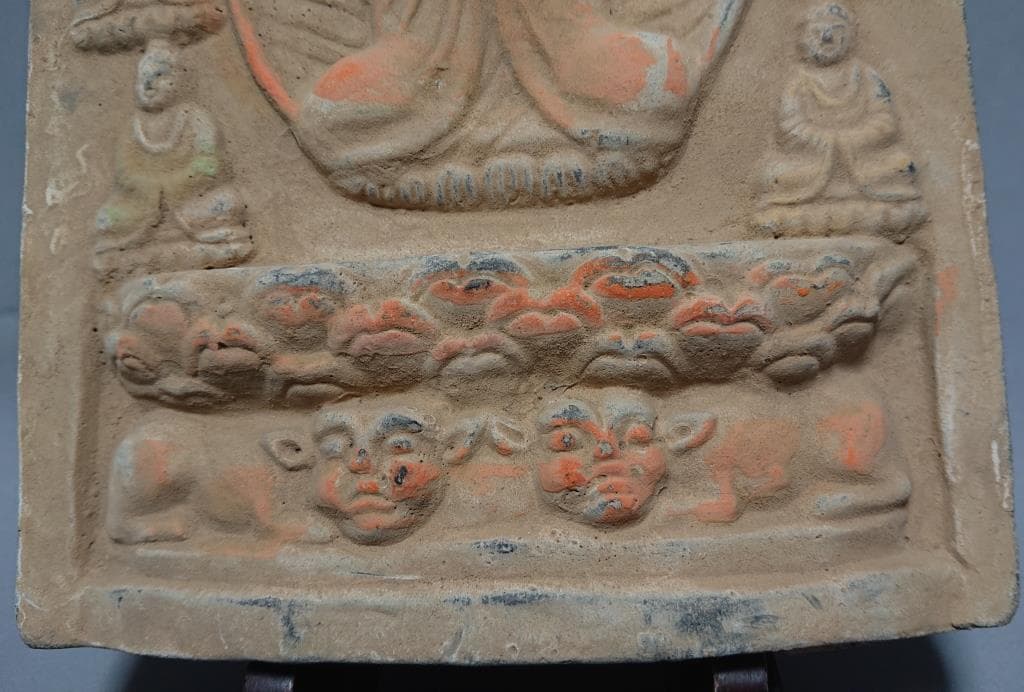 コレクター収集 仏教美術 曼荼羅 磚 （A）