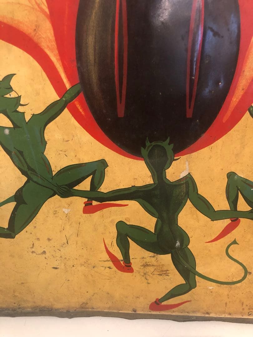 ビンテージ 30s デビル 悪魔 アドバタイジング インダストリアル Devil