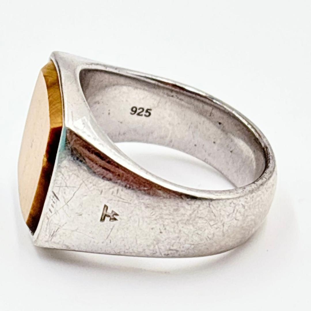 アクセサリー Tom wood cushion ring tiger eye size58