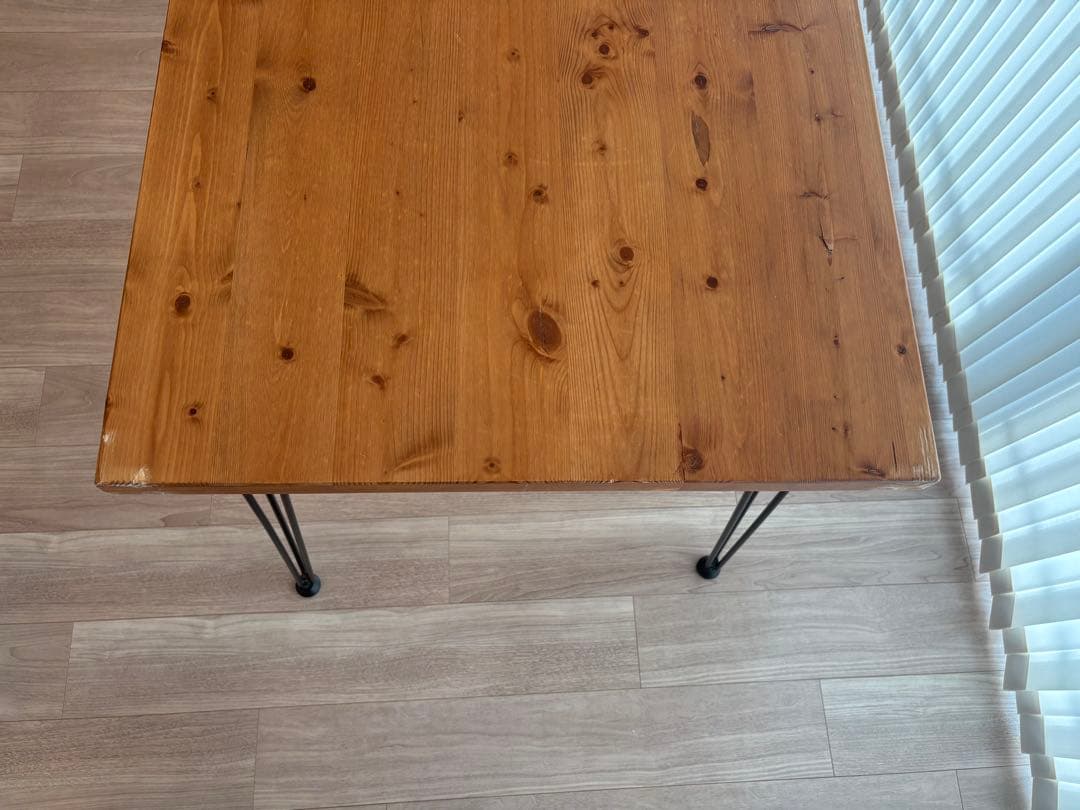 【送料込み】ロウヤ　幅140 木製ダイニングテーブル　パソコンデスク