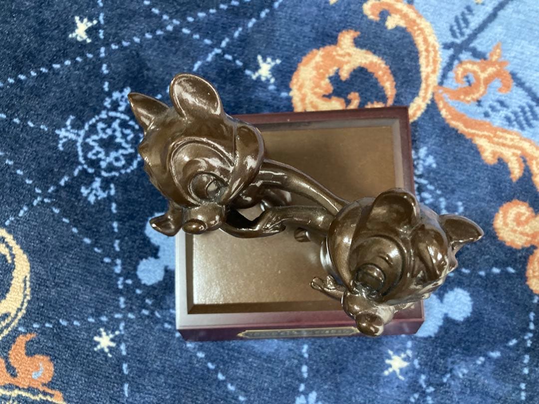 チップ＆デール ブロンズ像モチーフフィギュア 東京ディズニーリゾート