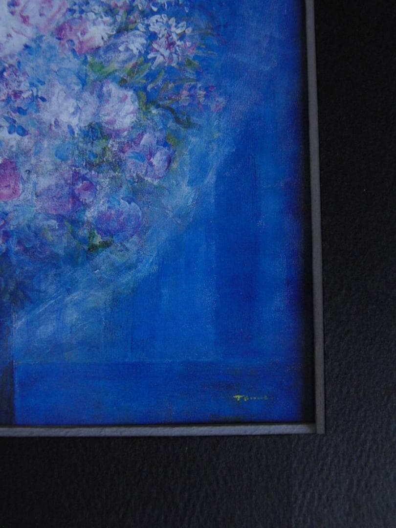 金登美、【想う】、希少な額装用画集より、新品額装付、状態良好