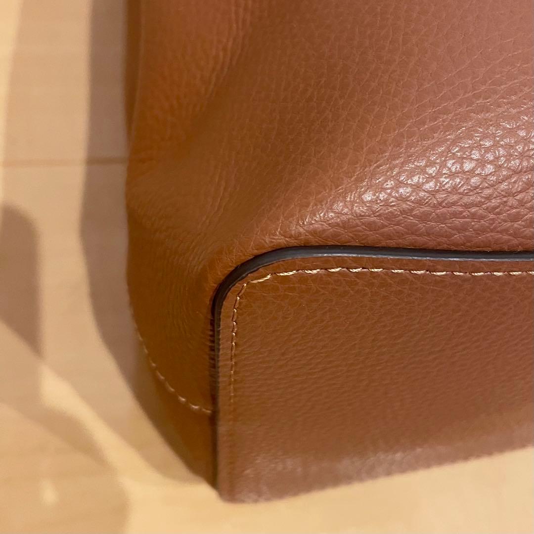 【数回使用程度】 COACH ショルダーバッグ 肩がけ ブラウン 91122