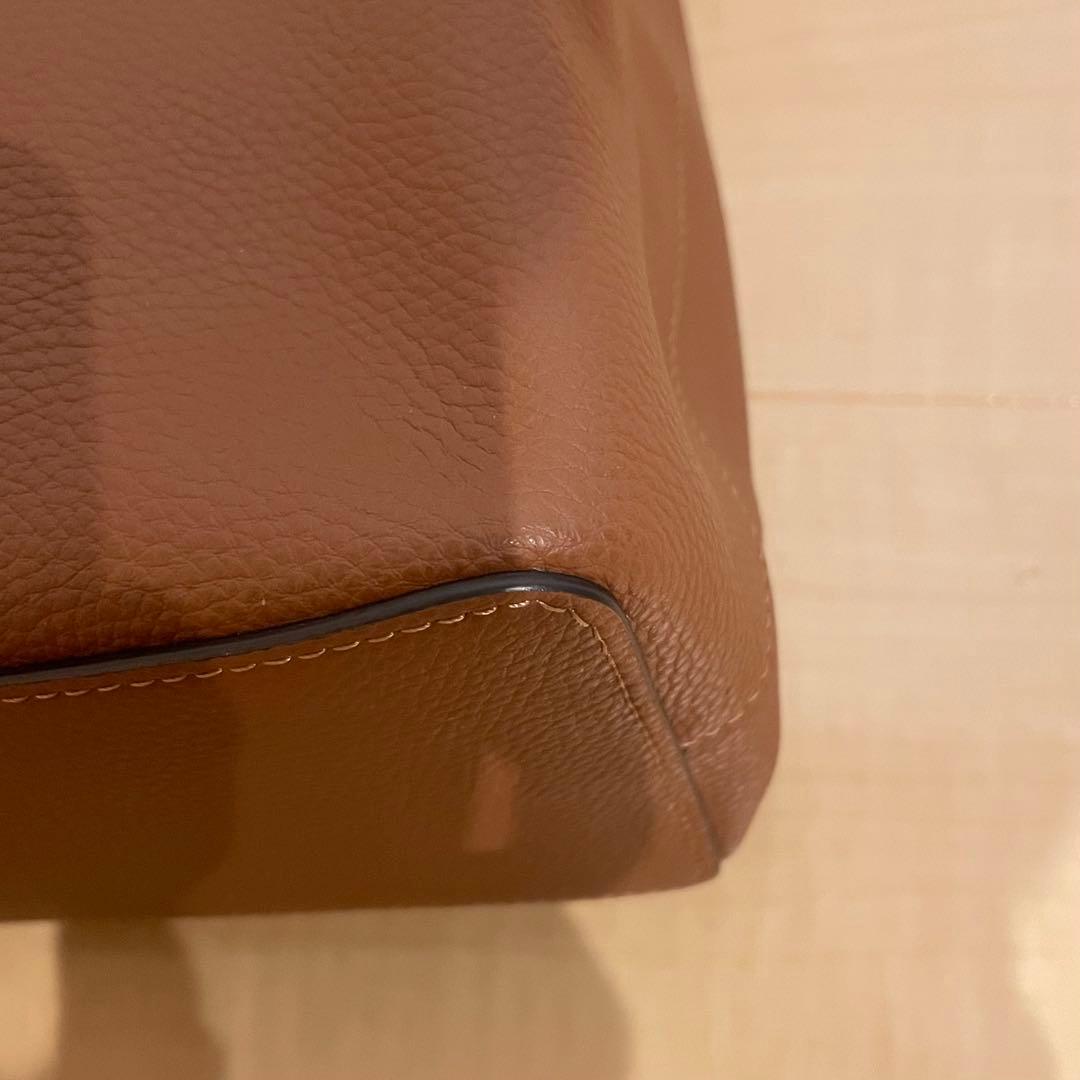 【数回使用程度】 COACH ショルダーバッグ 肩がけ ブラウン 91122