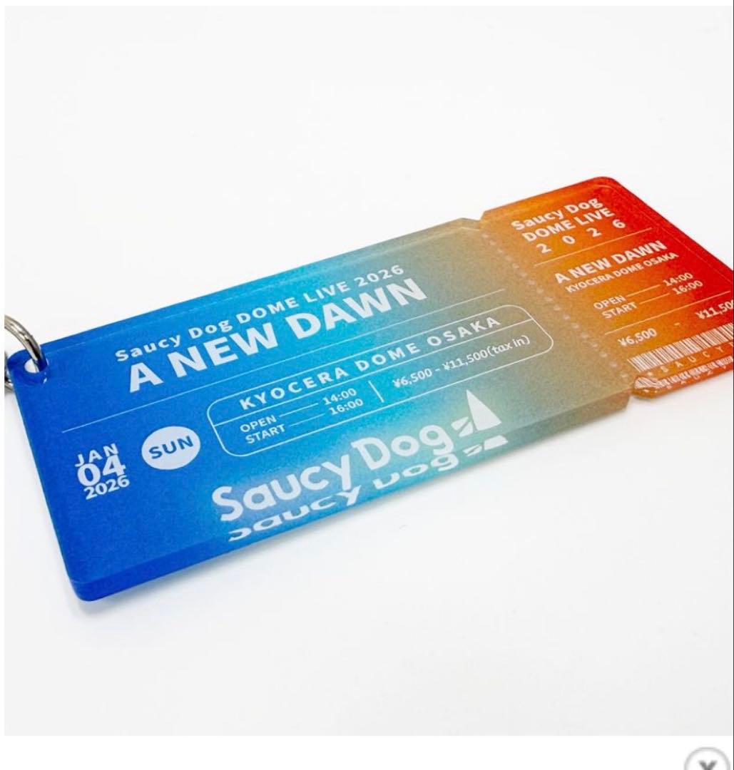 Saucy Dog 京セラドーム A NEW DAWN チケットキーホルダー - メルカリ