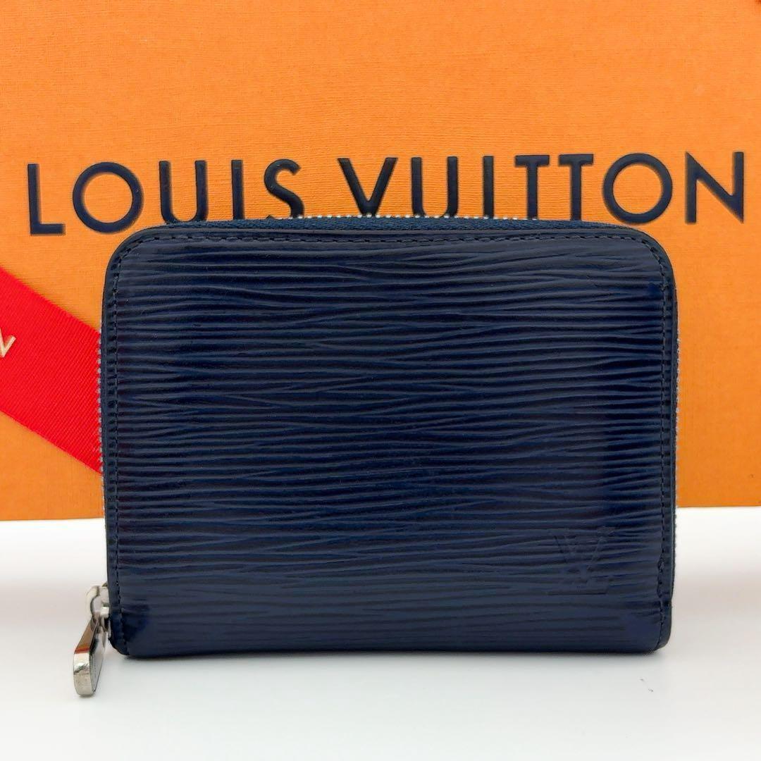 【美品】ルイヴィトン エピ ジッピー パース ネイビー 紺 ミニ財布