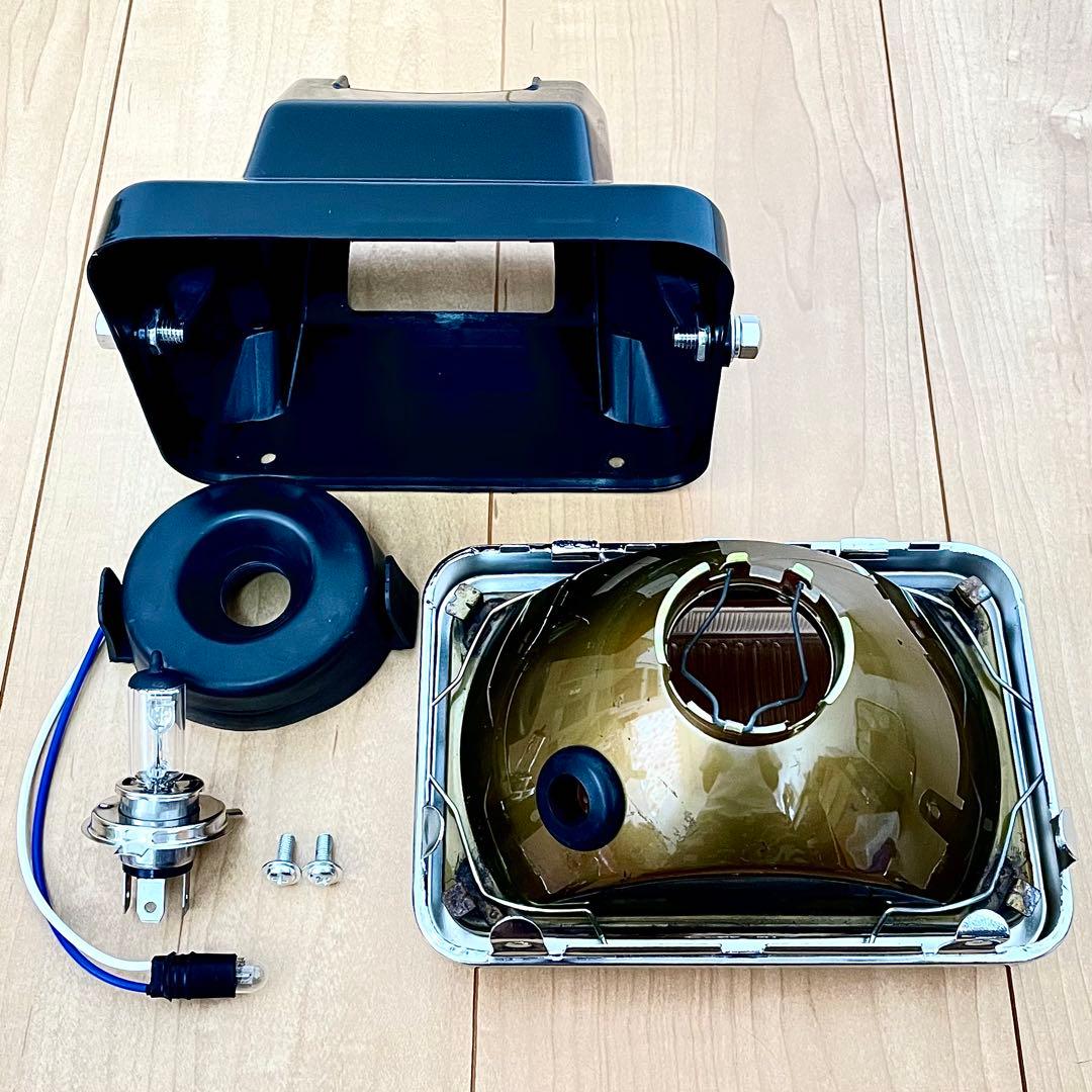 シビエ CIBIE 角型 ヘッドライト CBR400F 当時物 角目 マーシャル