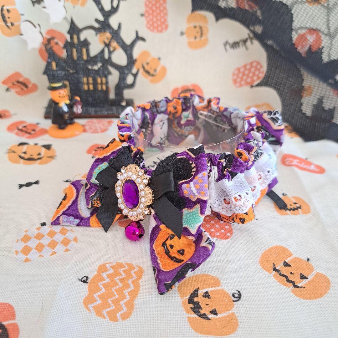 短毛シュシュ(パープル②)わんちゃん猫ちゃん用 短毛シュシュつまみ