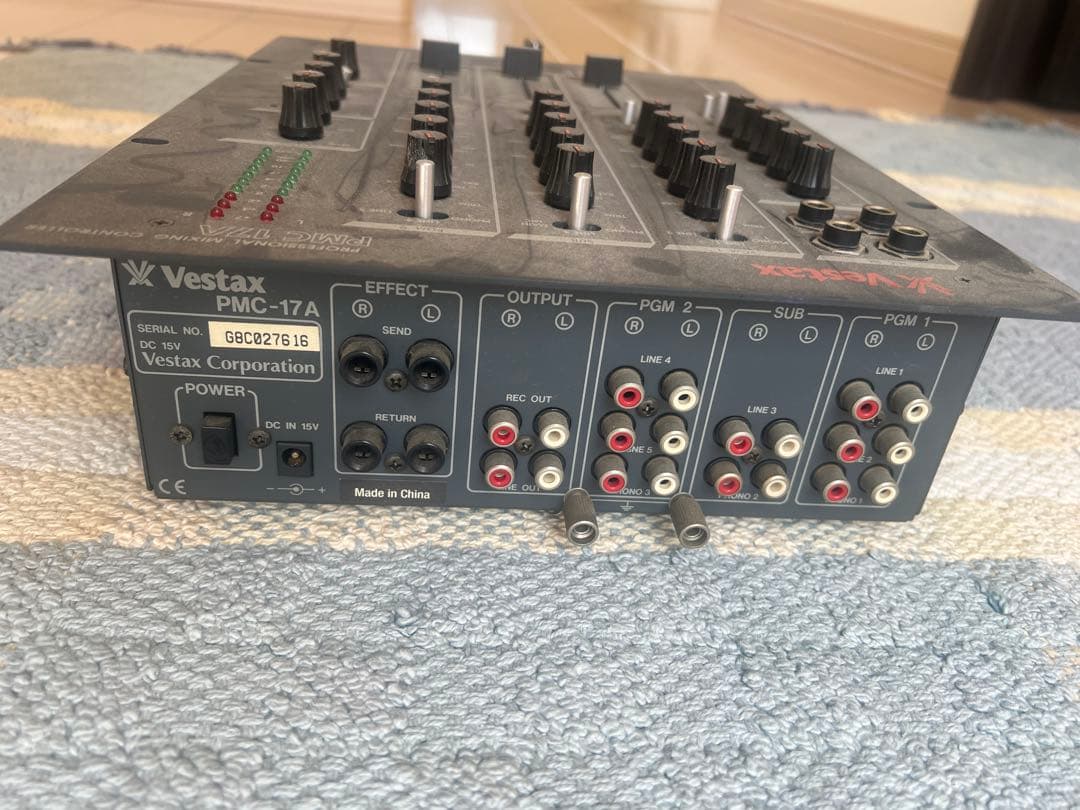 Vestax pmc 17A DJミキサー Vestax pmc 17A DJミキサー 音出確認済