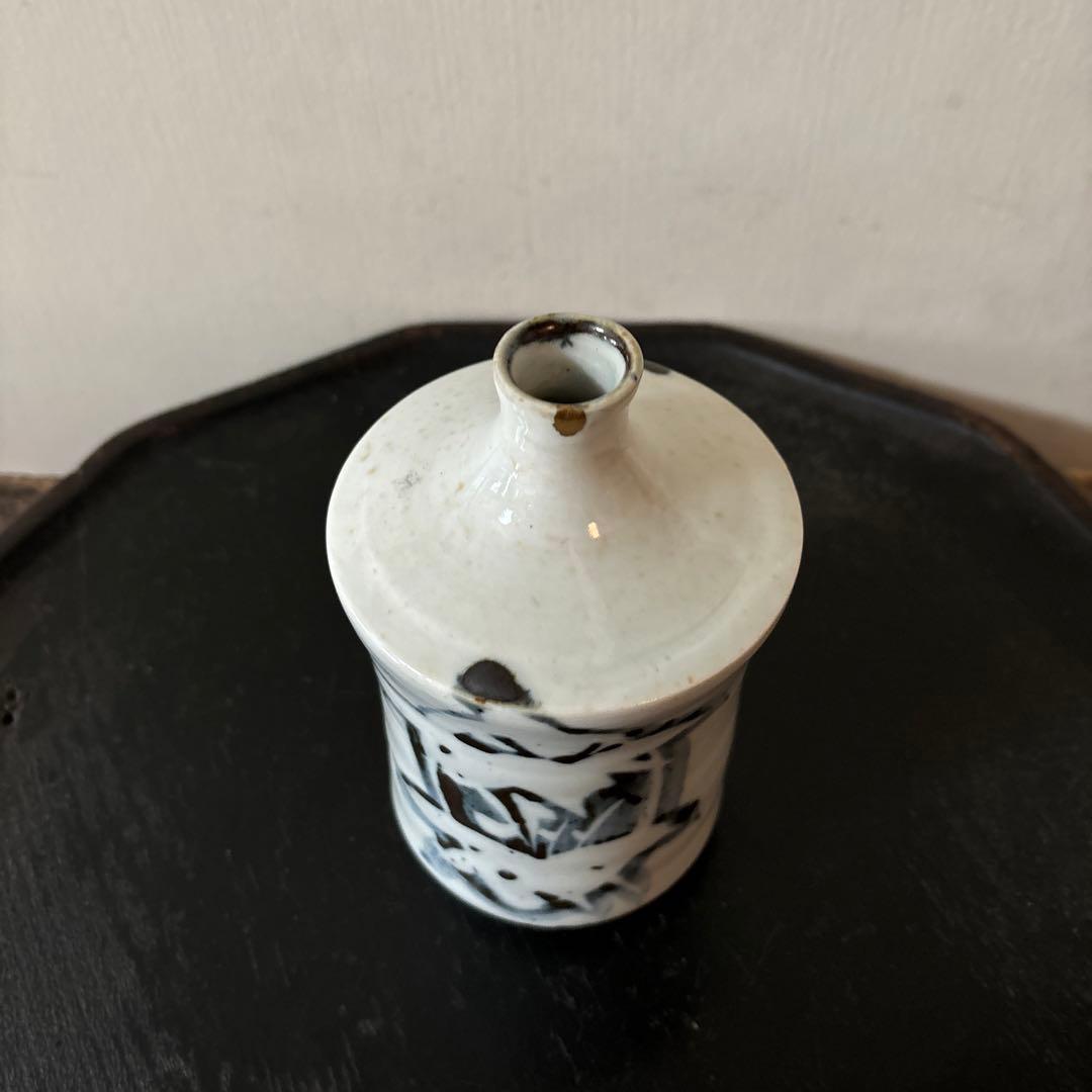 蝋燭徳利 古伊万里 油壷 酒器 花入 保命酒 骨董 岩谷焼 検;白洲正子 李