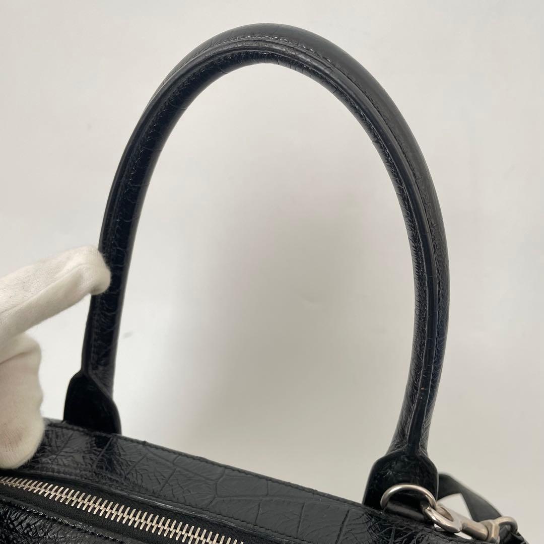 【極美品】サンローラン ビジネスバッグ 2way ミュージアム クロコ 黒 本革