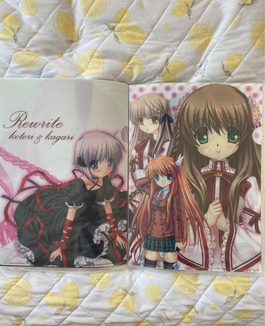Rewrite クリアファイルkey ビジュアルアーツ麻枝准グッズ