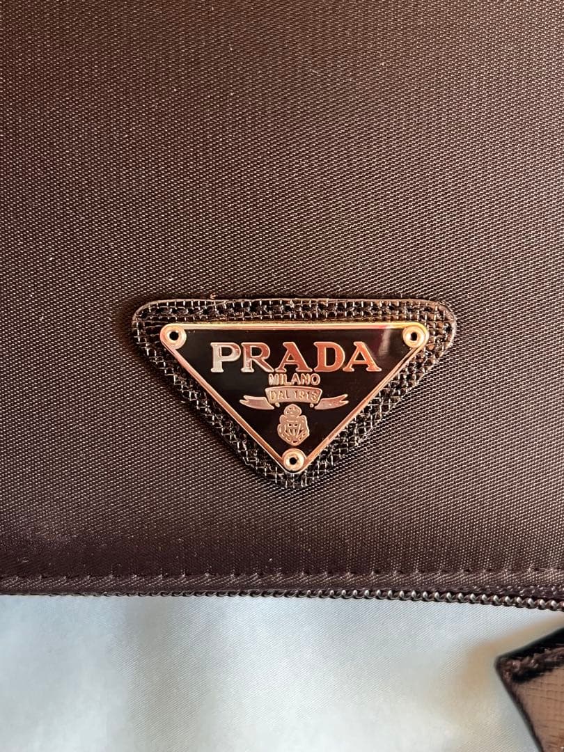 PRADA プラダ ナイロン 二つ折り財布 MV1 VELA NERO 未使用品