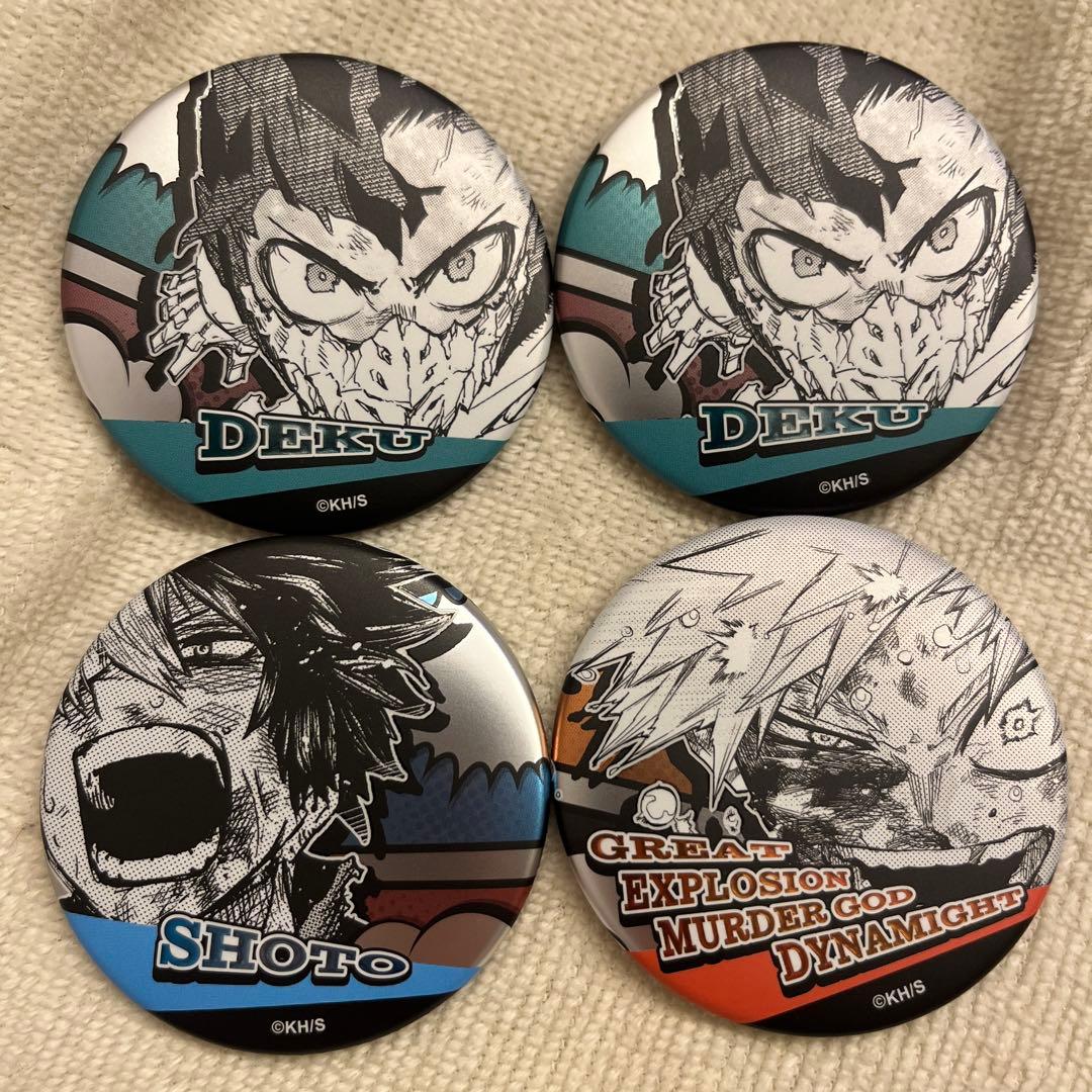 ヒロアカ デコレクション缶バッジ 第2弾 爆豪勝己 緑谷出久 轟焦凍