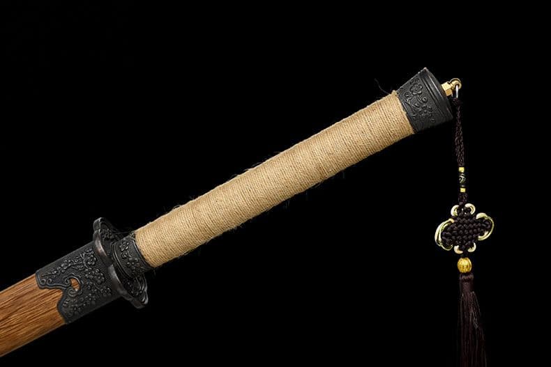 [天羽] 繍春刀 牛尾刀 苗刀 手鍛造打 鋼刀 冷兵器 古兵器 武具 刀装具