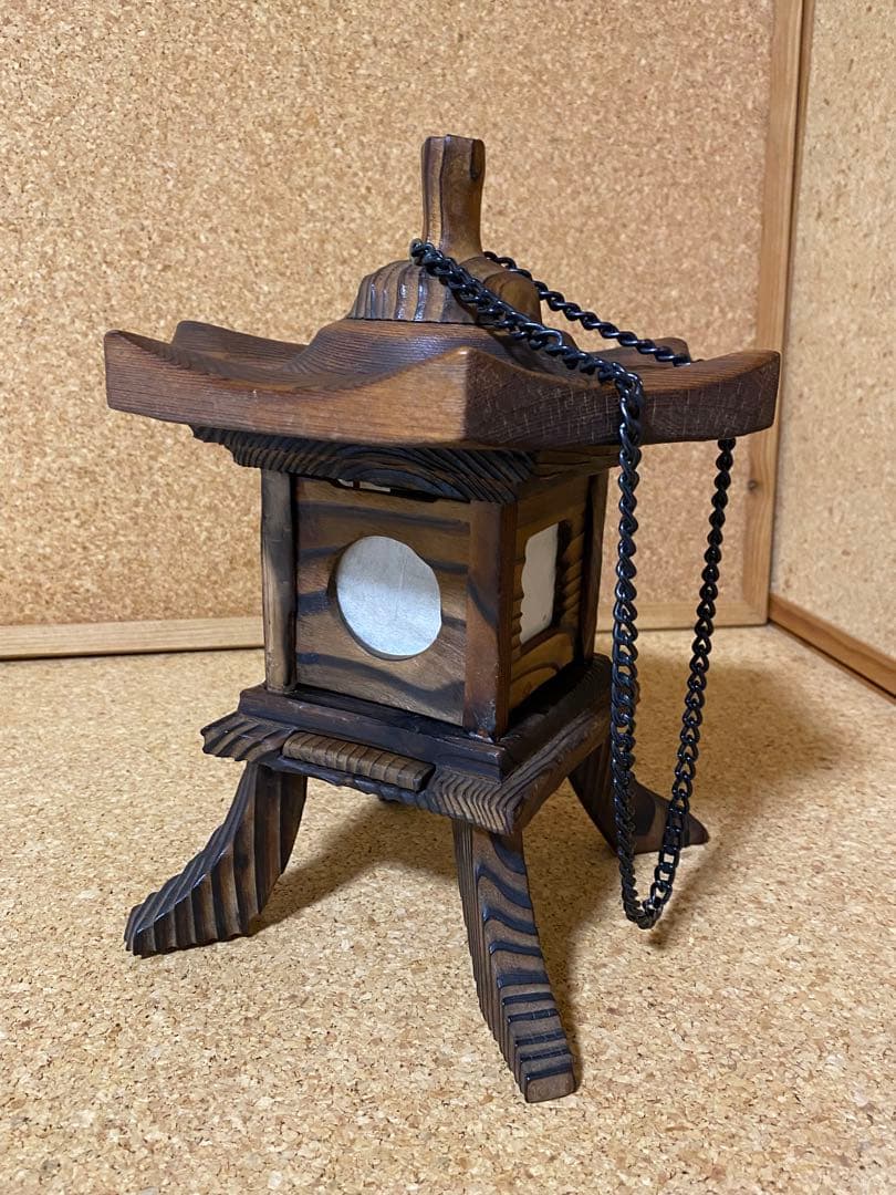 焼杉灯籠 茶道用品 アンティーク工芸品