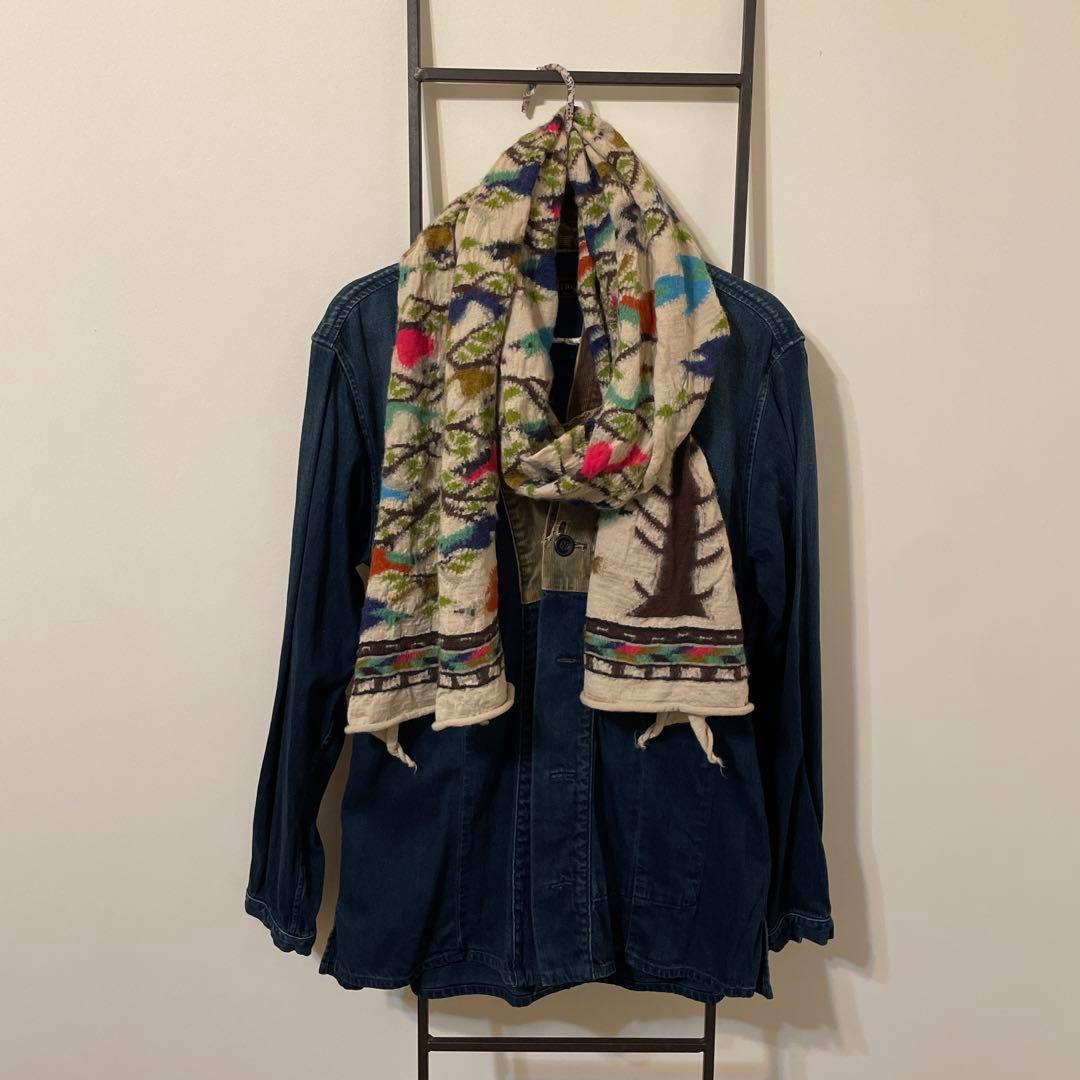 KAPITAL キャピタル BIRD TREE HAPPYマフラーマフラー