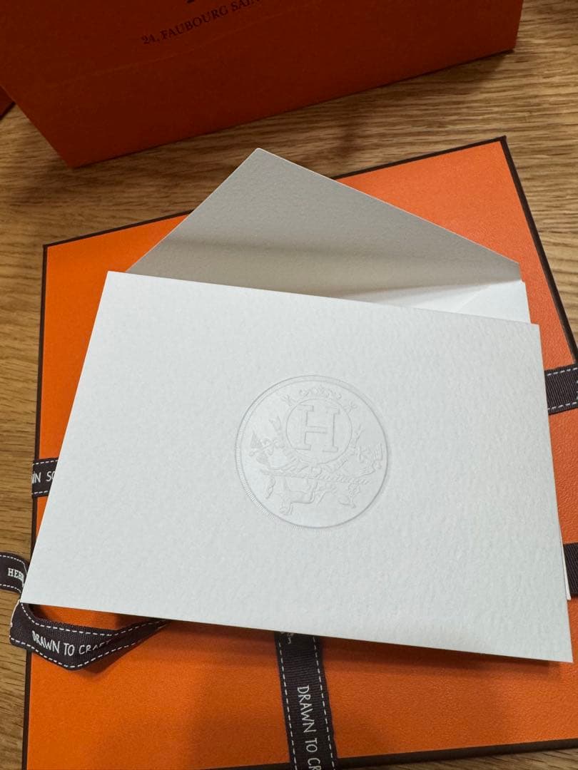 新品　HERMÈS エルメス　カレ・タオル 《カバン》　青