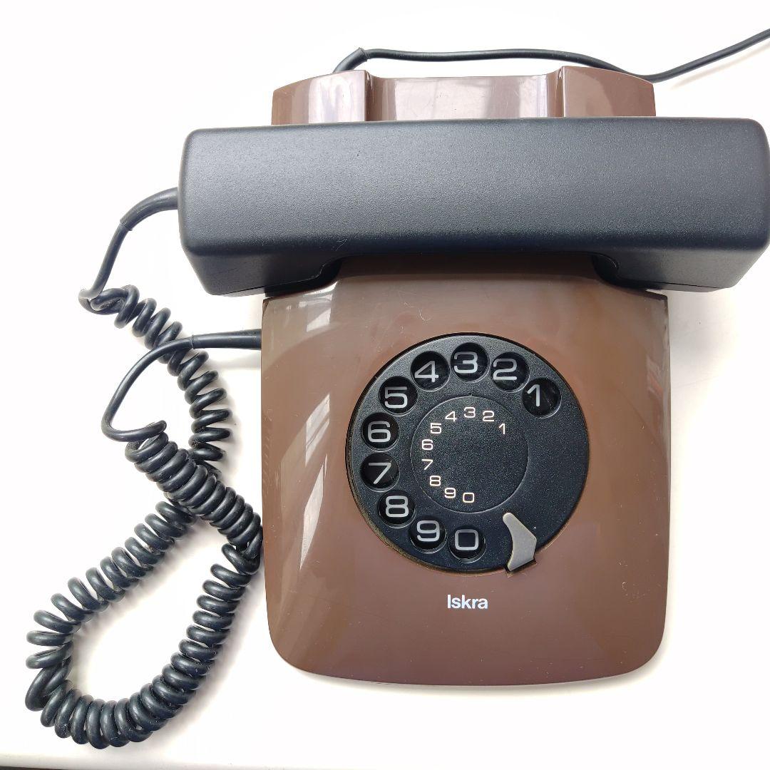 Iskra イスクラ レトロ電話機 ダイヤル式電話機 アンティーク