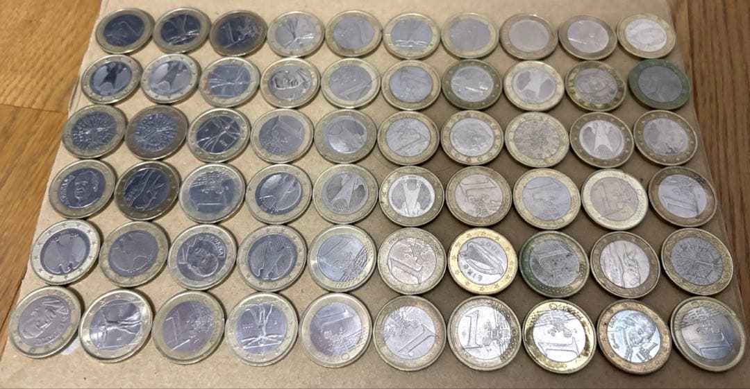 ユーロ 1ユーロ 60枚 コイン 硬貨 まとめ売り