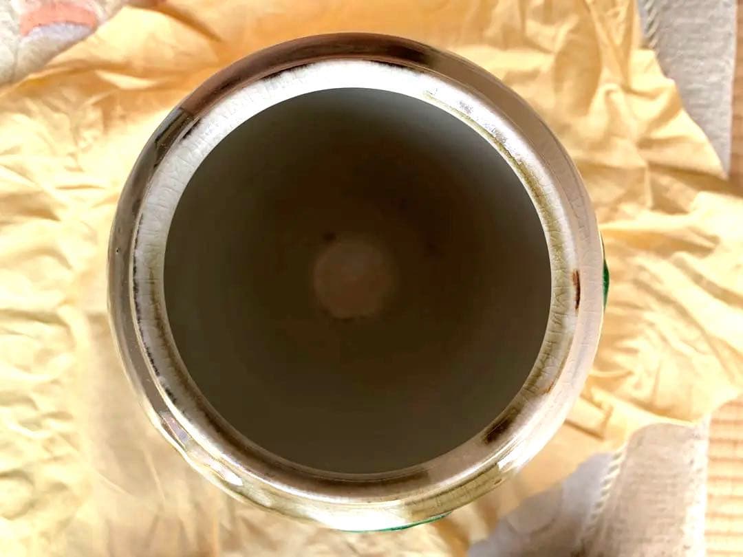 彩木梅文 花瓶 鈴木青々 作 彩木梅文 花瓶 鈴木青々 作