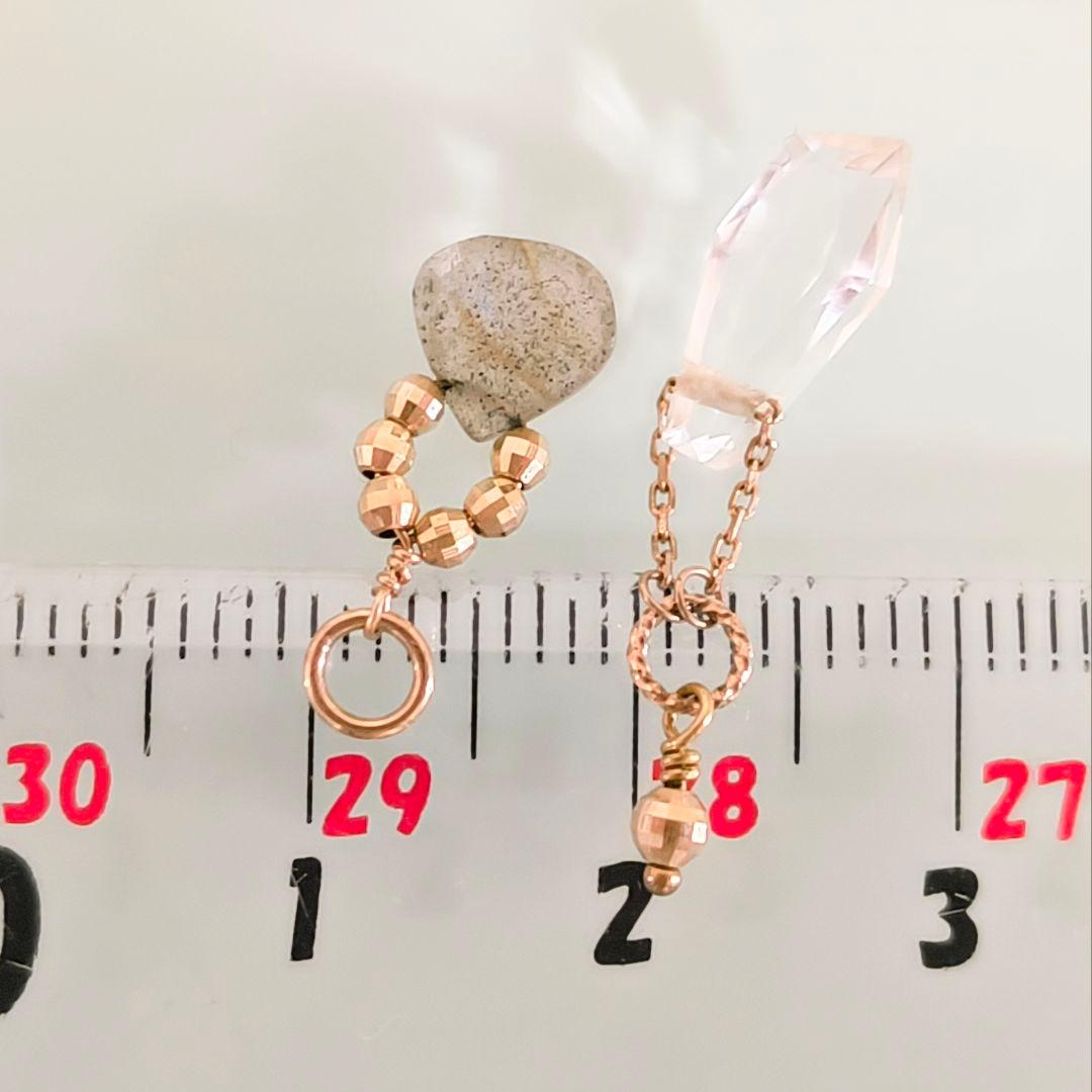 agete K10 ゴールド シンプル フープ 約3cm 中ぶり ピアス K10ピアス