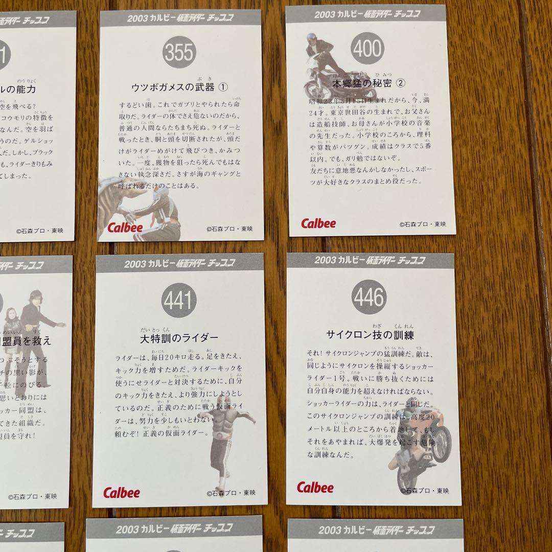 【バラ売り可】仮面ライダー チップス カード2003年版