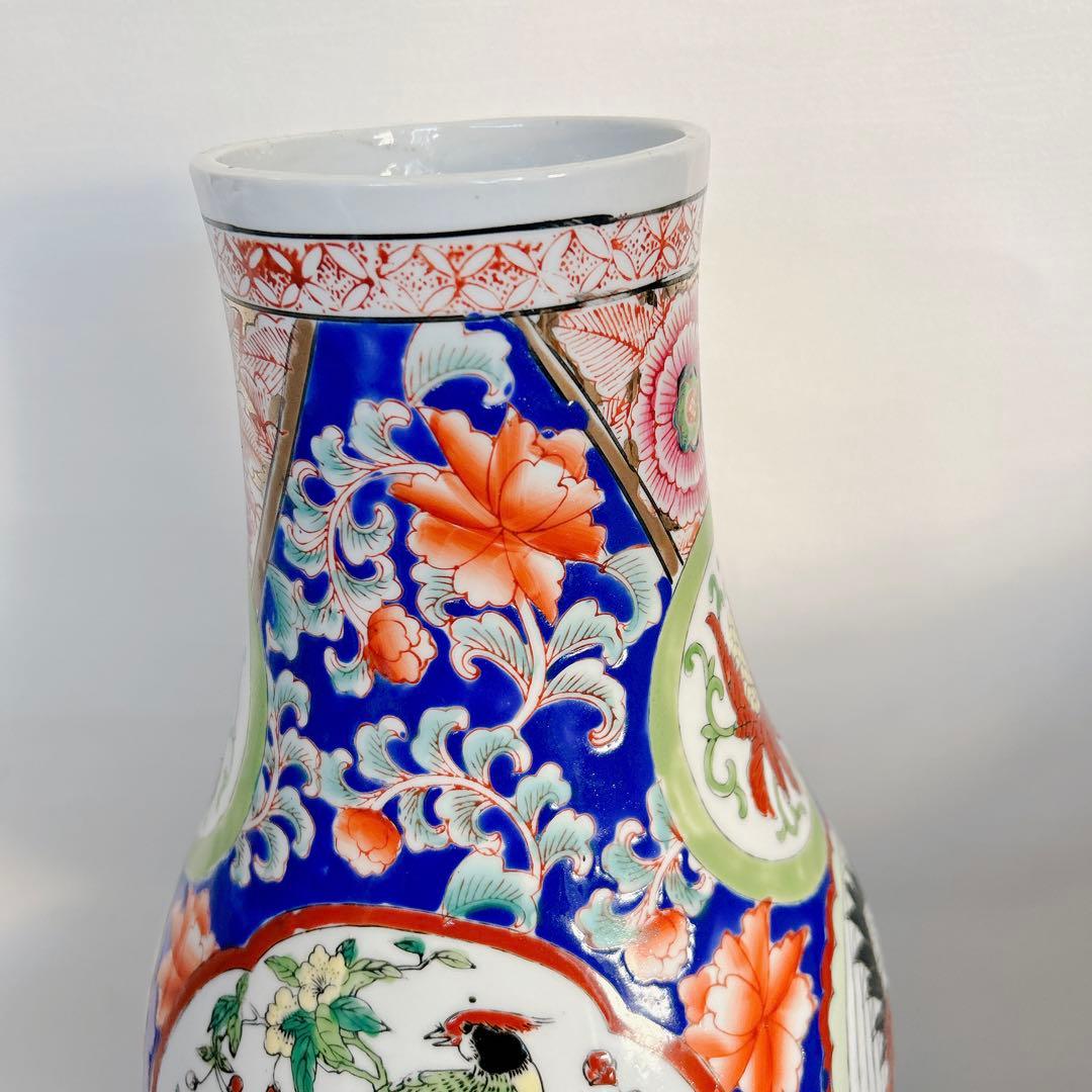 瓢箪形 花瓶 薩摩焼？伊古万里 飾り壺古伊万里360