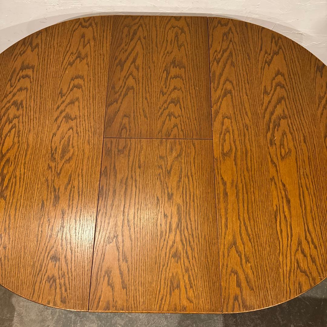 ヴィンテージ エクステンションテーブル　ダイニングテーブル　ラウンド　伸縮