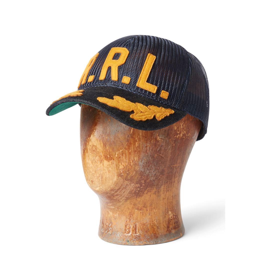 22FW RRL ダブルアールエル ロゴ メッシュ トラッカー キャップ 帽子
