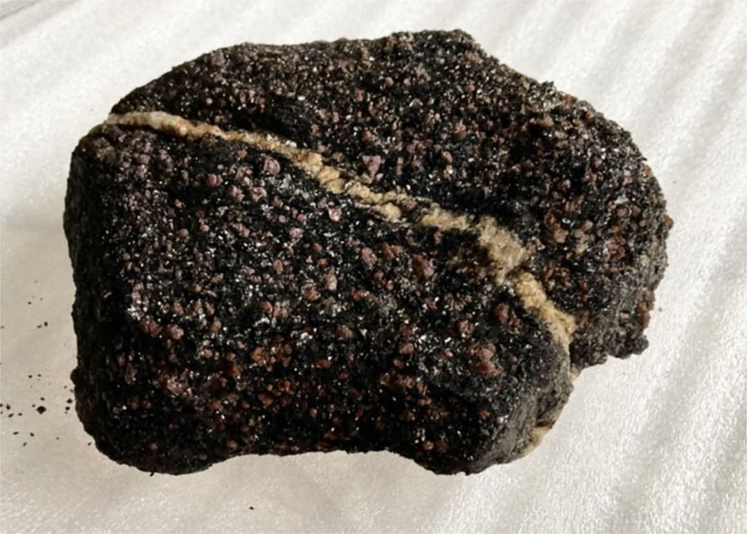 再度お値下げしました 希少 南極の石 黒にピンクの粒入り 南極観測隊員